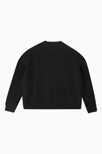 Logo Sweater in Cotton