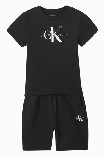 Ck Monogram T-shirt in Cotton-jersey