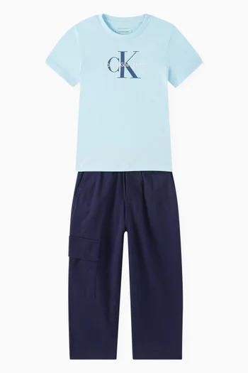 Ck Monogram T-shirt in Cotton-jersey