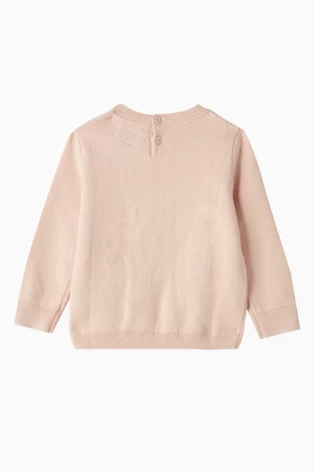 Logo Sweater in Cotton-knit