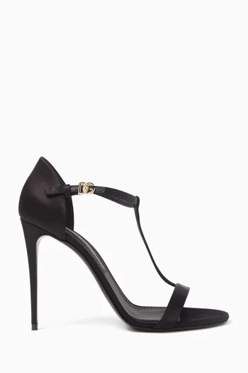 T-bar 105 Sandals in Satin