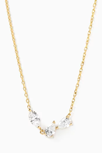 Dali Diamond Necklace in 18kt Gold