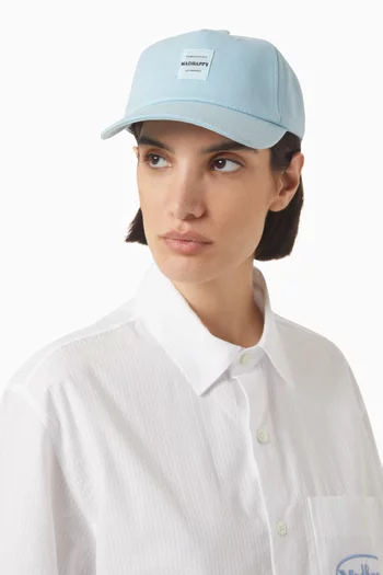 Logo Label Hat in Canvas