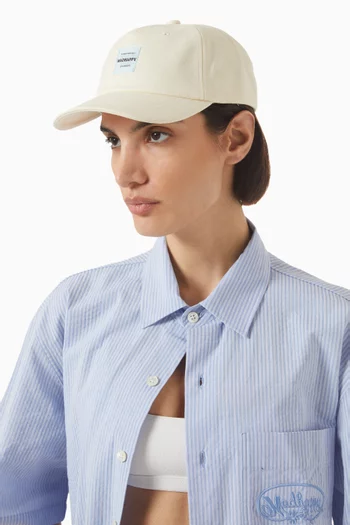 Logo Label Hat in Canvas