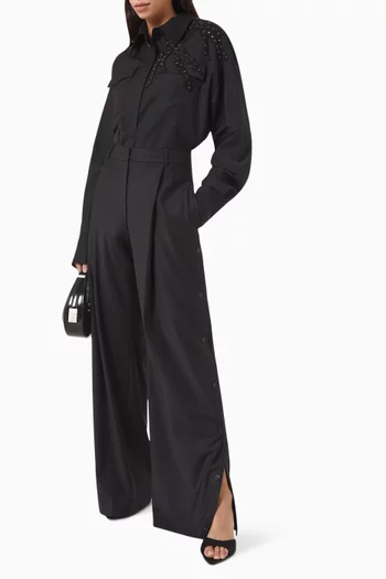 High-rise Wide-leg Pants