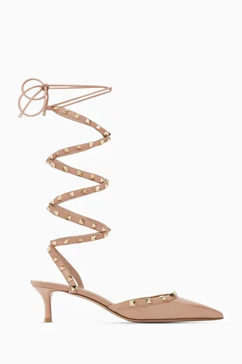 Rockstud 50 Wrap-around Pumps in Nappa Leather