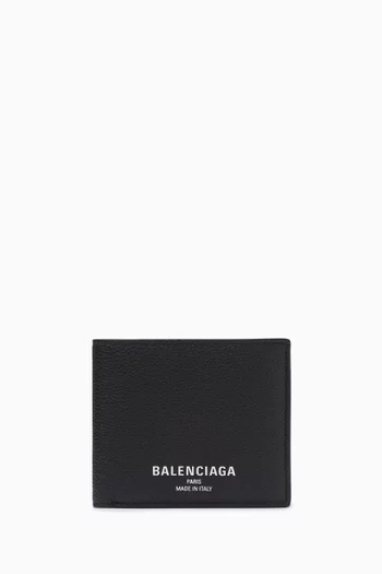 Credit Square Folded Wallet in Calfskin