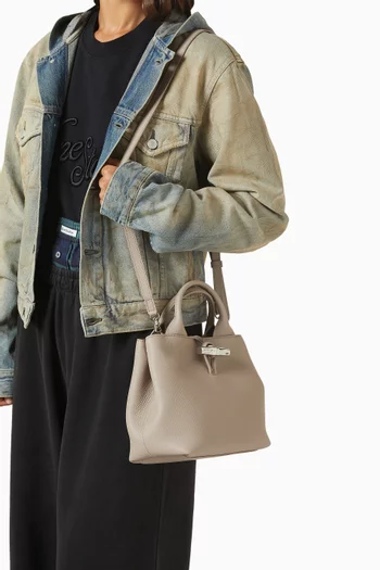 Small Le Roseau Tote Bag in Leather