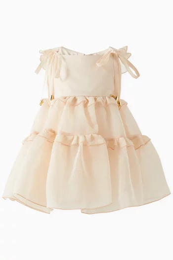 فستان واسع بكشكش