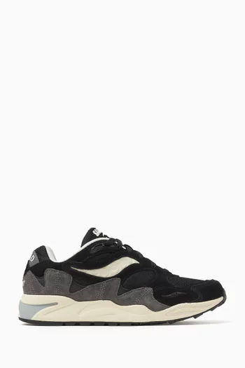 Grid Shadow 2 Sneakers in Suede & Mesh