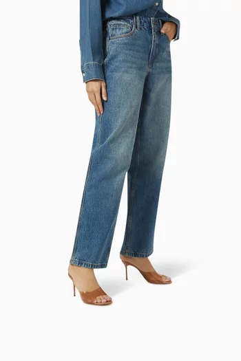 Lina 90 Mules in Vinyl