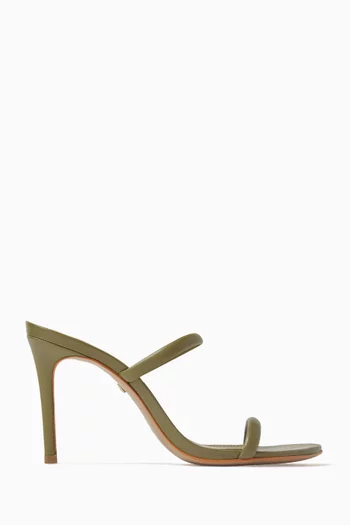 Strappy 100 Mule Sandals in Nappa Leather
