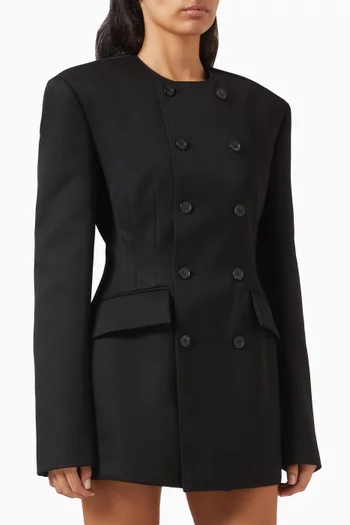 RHW Blazer Dress in Wool