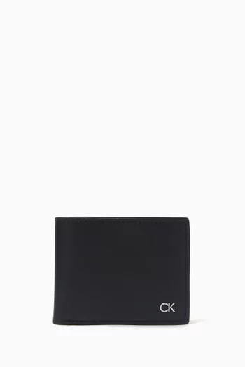 Buy Calvin Klein Black Monogram Bifold Wallet in Leather For Men Online Ounass Saudi