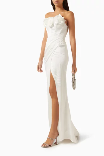 Floral Appliqué Gown