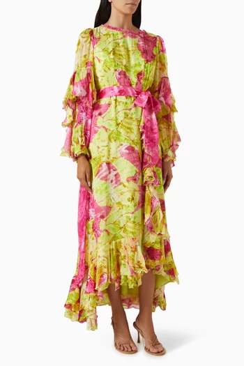 Hey Dey Slit Maxi Dress in Chiffon