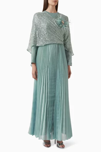 Nelly Embellished Panel Maxi Dress