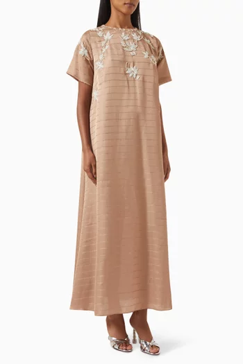 Floral Embellished Maxi Dress