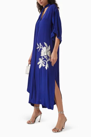Walter Boxy Kaftan Dress in Crepe