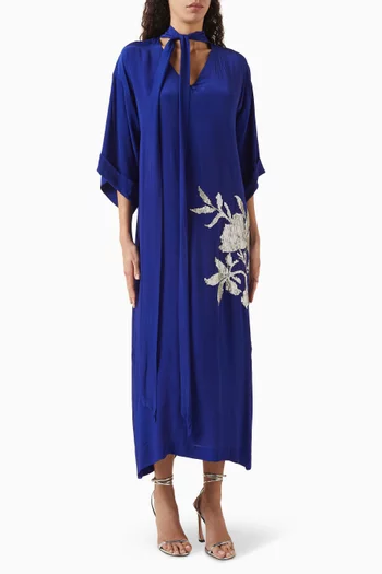 Walter Boxy Kaftan Dress in Crepe