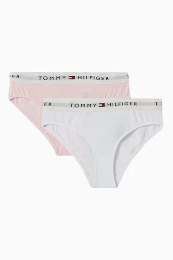 Signature Logo Briefs in Cotton, Set of 2