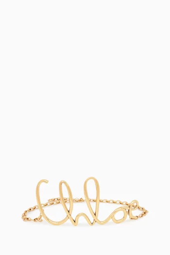 Large C Iconic Belt in Gold-tone Brass