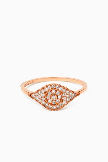 Barq Diamond Ring in 18kt Rose Gold
