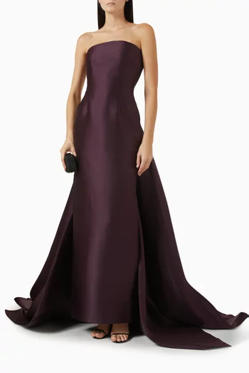 Imani Strapless Gown in Twill