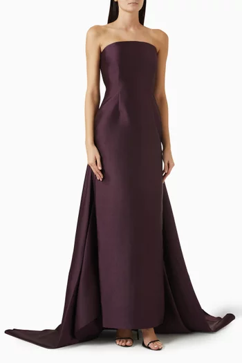 Imani Strapless Gown in Twill