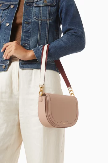 Code Flap Bag in Leather