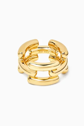 The Emily Ring in 18kt Gold-plated Sterling Silver