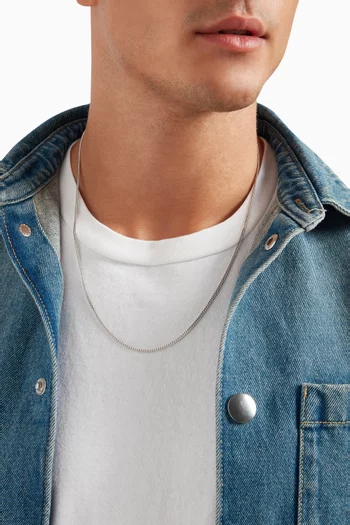 Cuban Chain Necklace in Sterling Silver