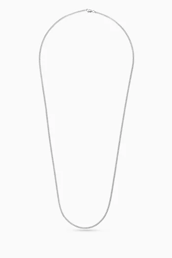 Cuban Chain Necklace in Sterling Silver