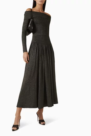Crush Off-shoulder Top in Viscose Blend
