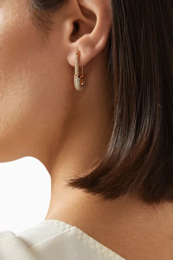 x Atlanta Safety First Earrings in Gold-plated Brass