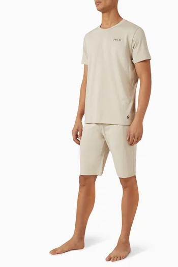 Logo Sleep T-shirt in Cotton Jersey