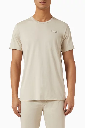 Logo Sleep T-shirt in Cotton Jersey