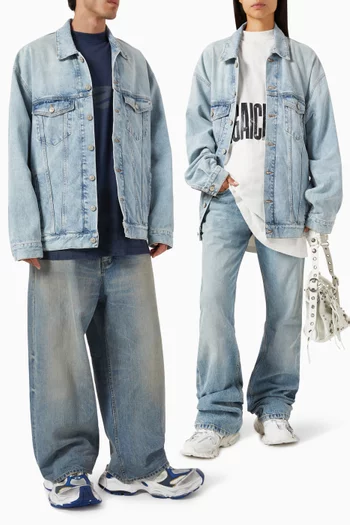 Unisex Oversized Jacket in Denim