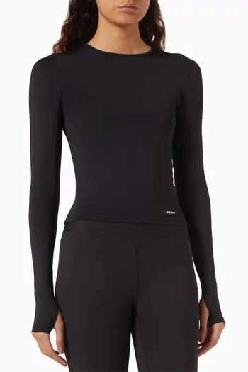 Long Sleeve Top in Soft Stretch Nylon