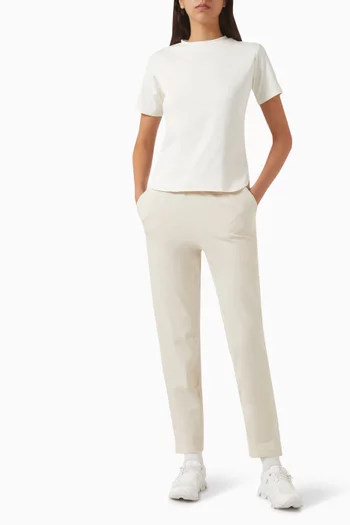 Curved-hem T-shirt in Recycled Softskin100©