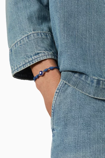 Milos Evil Eye Bracelet in Macrame