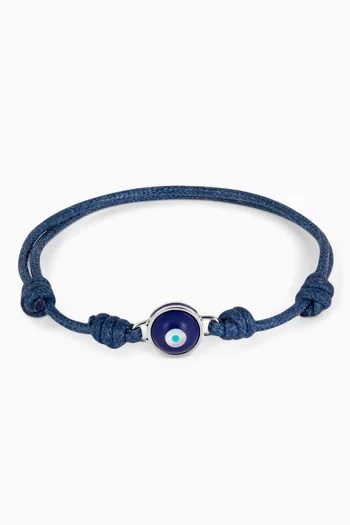 Milos Evil Eye Bracelet in Macrame