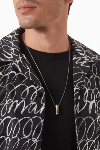 Mayfair Peg Necklace In Sterling Silver