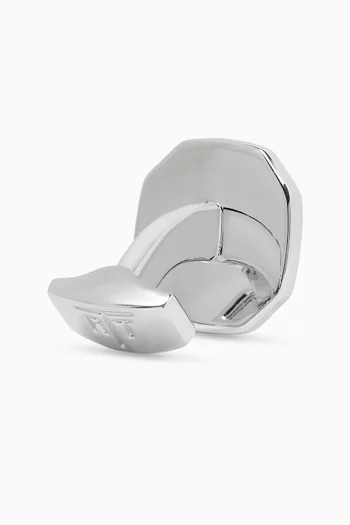 Octo Cufflinks in Rhodium-plated Sterling Silver