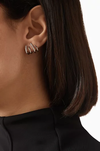 Carla Claw Stud Earrings in Sterling Silver