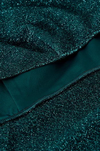 Lumiere Sporty Maillot One-piece Swimsuit in Lurex