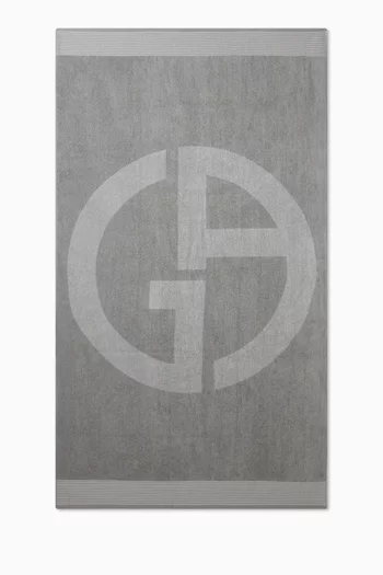 GA Logo Beach Towel in Jacquard-cotton