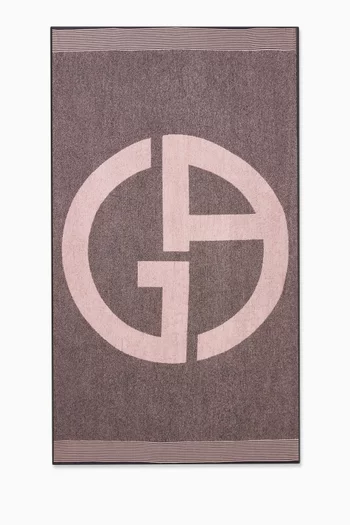 GA Logo Beach Towel in Jacquard-cotton