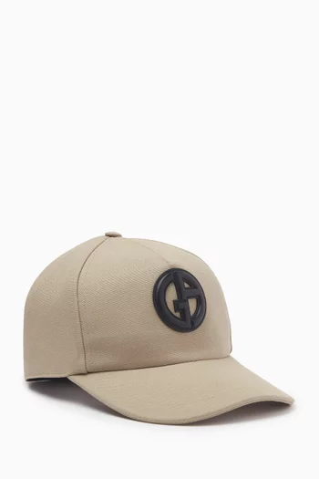 Logo-patch Baseball Cap in Cotton-canvas
