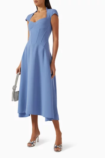 Corset Midi Dress in Viscose